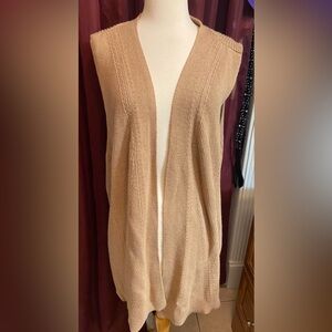 TALBOT FRONT OPEN  CARDIGAN SLEEVELESS KNIT WEST